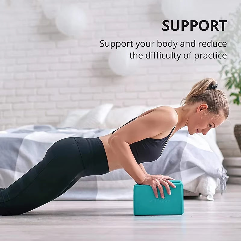 EVA Gym Blocks Foam Brick Training Exercise Fitness Set Tool Yoga Bolster Pillow Cushion Stretching Body Shaping Yoga Blocks