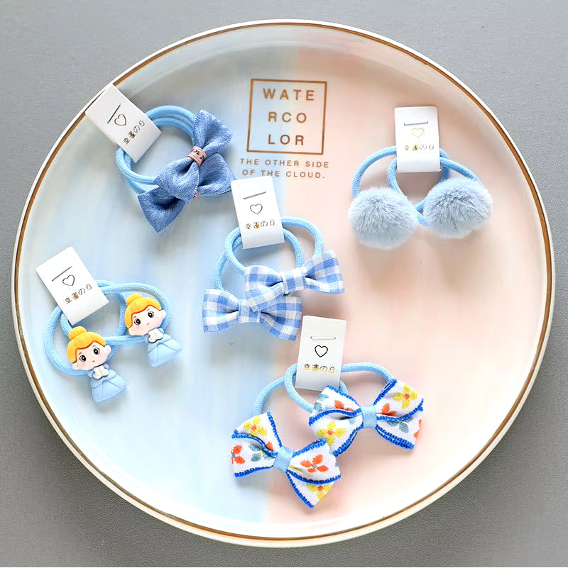 Baby Hair Band Girls Ties Bows Elastic Rubber Band Scrunchies Elastique Cheveux Fille Haar Kids Hair Accessories for Children