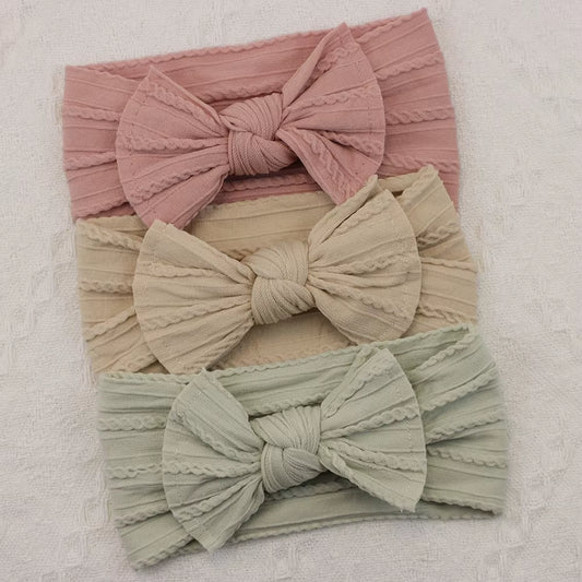 3Pcs/Set Baby Girl Headbands Lot Bows Baby Headband Newborn Gift Elastic Hair Bands Children Turban Kids Infant Hair Accessories