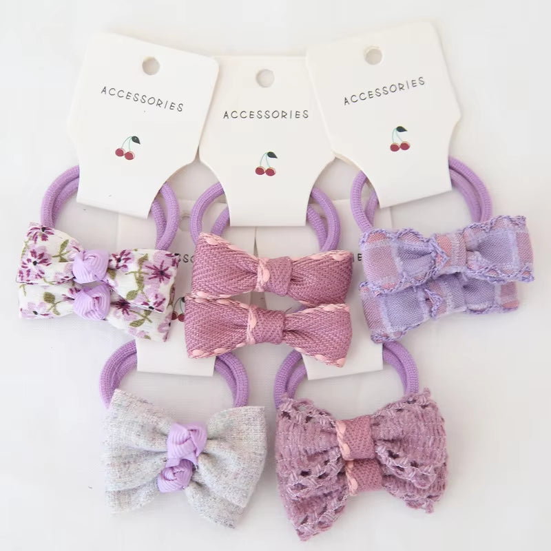 Baby Hair Band Girls Ties Bows Elastic Rubber Band Scrunchies Elastique Cheveux Fille Haar Kids Hair Accessories for Children