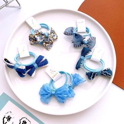 Baby Hair Band Girls Ties Bows Elastic Rubber Band Scrunchies Elastique Cheveux Fille Haar Kids Hair Accessories for Children